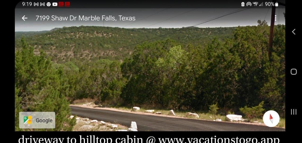 Entire 2Br 2Ba Hilltop View Home Sleeps 7 Pets 4 Acres Jacuzzi Central Ac Kingbeds Free Wifi-Parking Kitchen Washerdryer Starry Terrace Two Sunset Dining Patios Grill Stovetop Oven Fridge Onsitewoodedhiking Wildlife Coveredpatio4Pets & Birds Singing! Marble Falls Exterior photo